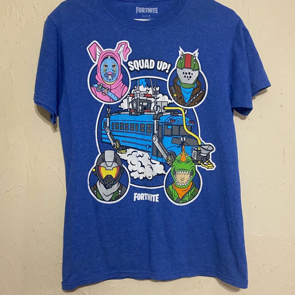 Fortnite Blue Graphic T-Shirt size small
